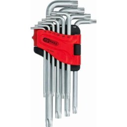 Kstools - Jeu de clés mâles Torx percées longues T8 à T50 - 10 pièces - 151.4820