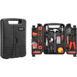 Valigetta attrezzi, valigetta con attrezzi completa, manico a cricchetto, pinza, set di cacciaviti,