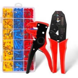 Teeno - Pince à sertir kit de Pince à dénuder de câbles 700 Pièces Cosse Electriques à Sertir de