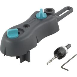 Wolfcraft - Kit de Perçage pour Terrasse Bois, avec Guide de Perçage et Foret Fraisoir d'Amorcage