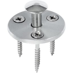 Piton Douille escamotable + 3 vis pour plage bois ou composite – Poolco