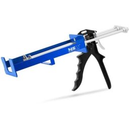 MSW - Pistolet à Cartouche Mécanique Pour Double Cartouche Mastics Silicones 229 mm - Argent,