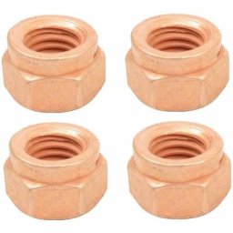 Cyclingcolors - 4x écrou d'échappement M8x1,25 acier cuivré M8 clé 13mm pot collecteur voiture moto