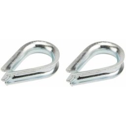 Cyclingcolors - 2x Cosse-cœur 13mm acier zingué pour câble acier métallique serre support fixation