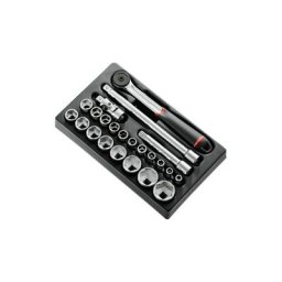 Facom - Module douilles 1/2 6 pans métriques - 23 pièces MOD.S161-