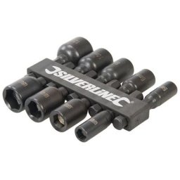 Embouts de vissage d'écrous magnétiques, 9 pcs, 5 – 12 mm, 5 à 12 Mm