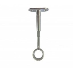 Secodir - 1 Support oeil Réglable pour Penderie Acier ø20 mm - Nickel mat