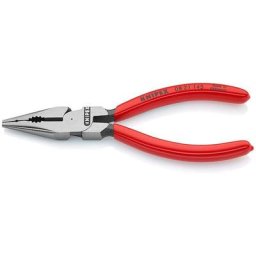 Velleman - knipex 08 21 145 pince universelle à becs demi-ronds noire atramentisée 145 mm
