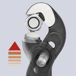 Knipex - 87 41 250 sb Pince à écrous 250 mm (Import Allemagne)
