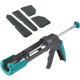 Wolfcraft - Kit Pose de Joint Silicone, 1 Pistolet à Cartouche mg 200, 4 Lisseurs de joints 8627000