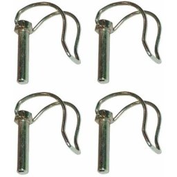 4x Goupille demi-lune fraise en acier zingué Goupille remorque Motoculture tondeuse tracteur,