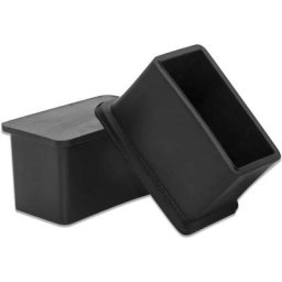 Lot de 10 embouts rectangulaires flexibles en pvc pour pieds de chaise, pieds de table, 20 mm x 40