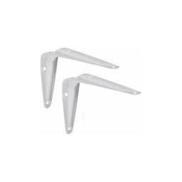Cyclingcolors - 2x Equerre console rigide en acier pour étagère à visser Meuble Support Renfort