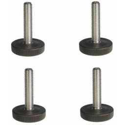 4x Vis pied M10 x 50 base 29mm bouton moleté tête plastique Molette Meuble Table Chaise