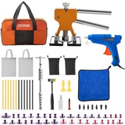 VEVOR Kit Débosselage Carrosserie 69PCS Outil Débosselage sans Peinture avec Extracteur Doré