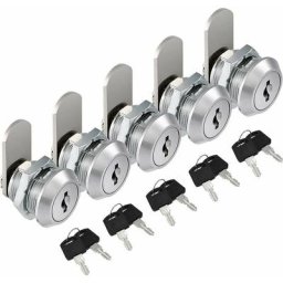 Serrures de Sécurité 16mm , 12PCS Serrure de Tiroir Cabinet avec 24 Clés Verrou, Serrures de Boîte