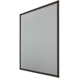Ecd Germany - Moustiquaire fenêtre 80 x 100 cm cadre aluminium marron anti moustique guêpe