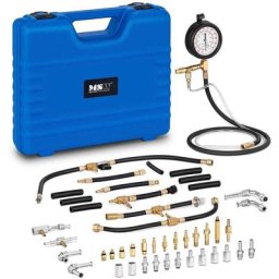 Testeur De Compression Cylindre Compressiomètre Moteur Essence Coffret Bars Psi - Noir, Gris, Argent