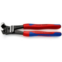 61 02 200 pince coupante devant pour boulons noire atramentisée 200 mm - Knipex