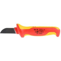 Couteau d'électricien Knipex 190mm - Lame droite et capuchon - Isolé 1000V - ( Prix pour 1 )