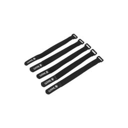 Swyeoot - Lot de 5 sangles de fixation réglables en nylon pour vélo Noir