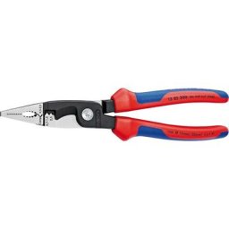 Pince d'installation électrique polie avec branches bicomposant 200mm Knipex 1 pcs