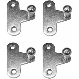 Cyclingcolors - 4x rotule pour vérin de meuble compas support pivot connecteur métal chromé attache