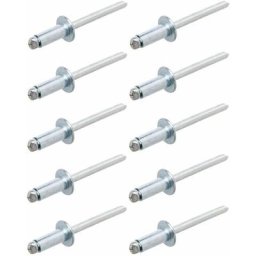 10x Rivet aveugle en acier DIN EN ISO 15979 rivet pop à rupture de tige à sertir Insert Métal