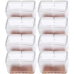 Chaise Casquettes Pieds en Silicone de Rectangle Tampons Mobilier Table Couvre Protège-Jambes pour