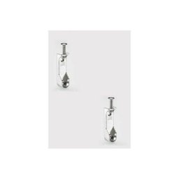 Cyclingcolors - 2x Support de tringle à visser ovale 15 x 25mm possibilité de fixer sous une