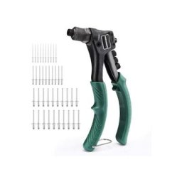 Metakoo - Pince à Riveter, Ensemble de riveteuse manuelle 4 en 1 à une main, avec rivets 40 pièces,