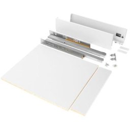 Emuca - Kit de tiroir pour cuisine et salle de bain Vertex de hauteur 93 mm avec panneaux