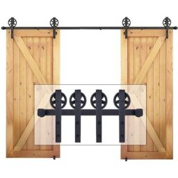 Kit de Rail Porte Coulissante Quincailleri Industriel Systeme pour Porte Suspendue Ensemble