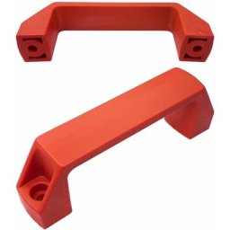 2x Poignée armoire industrielle 130mm porte machine outil usine garage fabrication, rouge