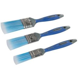 Silverline - jeu de 3 pinceaux qualité à soies synthétiques 3 pcs 344268