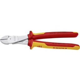 Pince coupante diagonale à forte démultiplication avec facette Knipex 74 06 250 250 mm 1 pc(s)