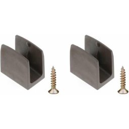 2x Clip bloqueur de manivelle volet Roulant marron Support Guide Manette Plastique 15mm - 18mm