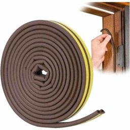 Joint porte, Joint Fenêtre pvc D Profil, Calfeutreur Les Porte et Fenêtres avec Forte Adhérence,