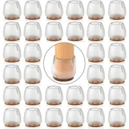 Lot de 32 embouts de protection en silicone pour pieds de chaise et de table