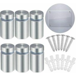 Support Vis Publicité en Acier Inoxydable 25pcs Standoff Publicité Entretoise Murale Fixations