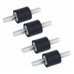 4pcs Supports d'Isolateur en Caoutchouc Supports d'Isolant Anti-vibration M3 8 x 8 en Caoutchouc