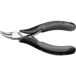 Pince de préhension Knipex Becs plats lisses 45° - 115mm- Gainage esd - Polie miroir - ( Prix pour