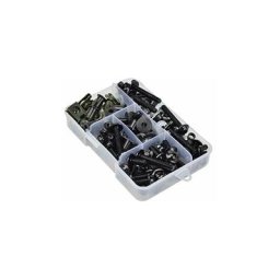 Pour Carnage - M6 M5 Lot de 177 vis de carnage de moto Noir