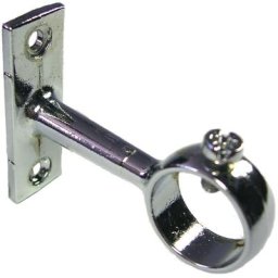 Duval - Support pour tube de penderie rond chromé Ø18mm 52-0929-1186