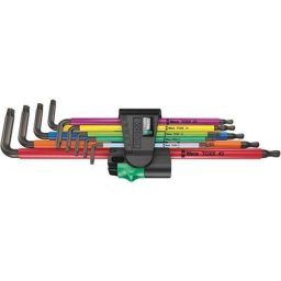 Wera - 967/9 tx xl 1 multicouleur Set Key. longue. 9 pièces