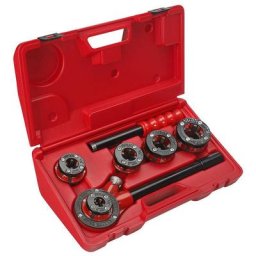 Filière manuelle à têtes interchangeables 3/8-1.1/4 bspt Droite 136301 Virax