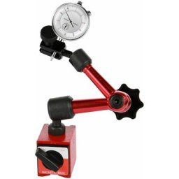 GP - Indicateur a Cadran Rond En Metal Et Mini Kit D'outils De Support De Base Magnetique Flexible