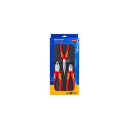 Knipex-werk C.gustav Putsch Kg - Jeu de pinces paquet électr. contenu 3 pces vde chromé pièce en