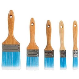 Silverline - Lot de 5 pinceaux en soies synthetiques assortis 19, 25, 40, 50 et 75 mm