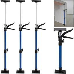 Monzana - Set de 3 étai de porte / étai de soutien acier 50-115cm max. 30kg tendeur bricolage